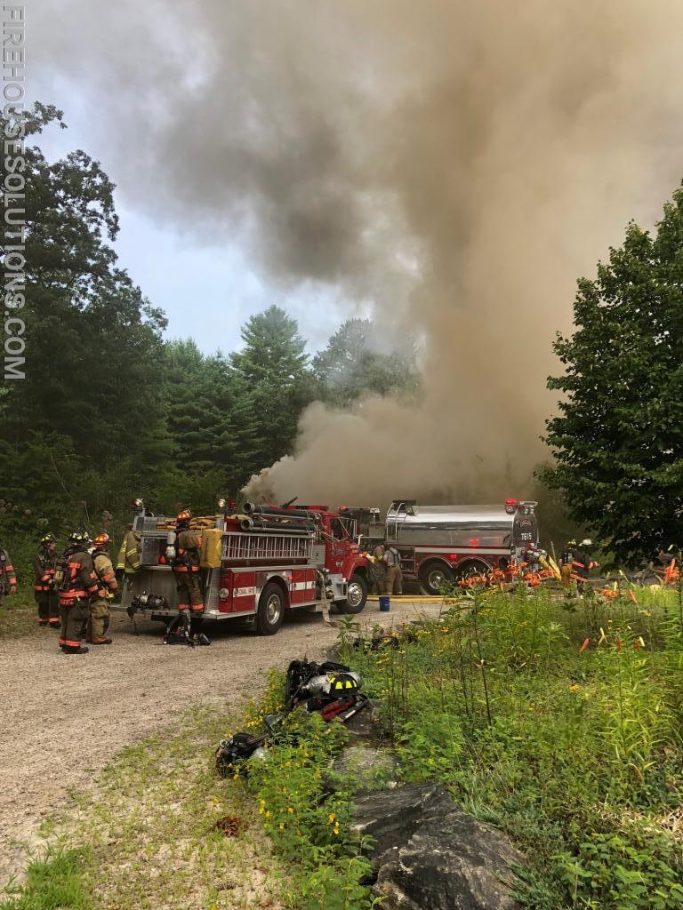 Almost every Southern League department responded to assist the Carolina Fire Department with a fire at the Meadowbrook Waldorf School in the summer of 2018. 