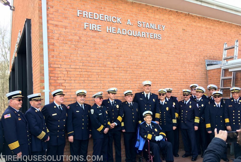 Frederick A. Stanley Fire Headquarters dedication, November 2018