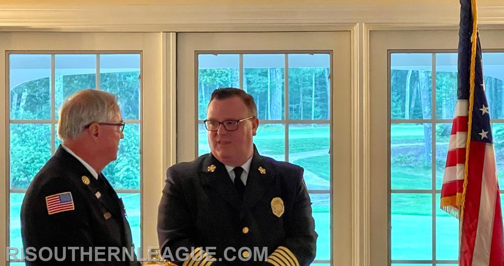 Chief Quinn with League President, Chief Justin Lee