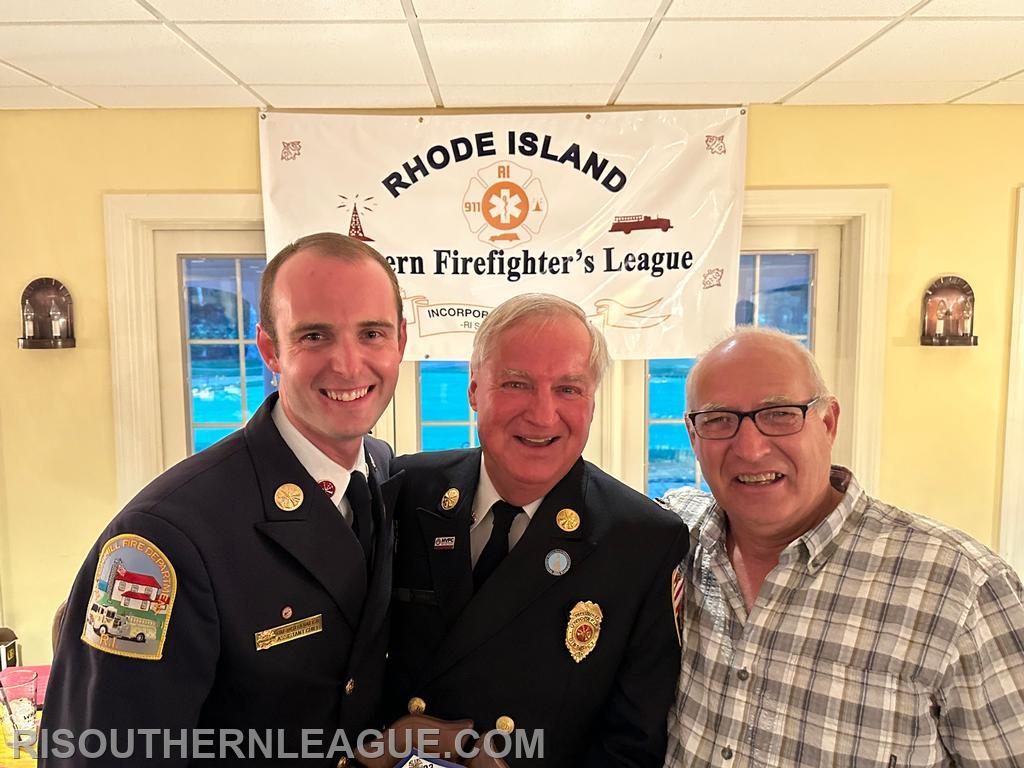 AC Chris Koretski pictured with Chief Quinn and UFD Retired Deputy Chief Richard Collinson. All 3 Chiefs instructed together at one time at the UFD Training Facility together